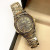 Cross-Border Trending on TikTok New Fashion Square Men's Steel Strap Watch Vintage Embossed Calendar Quartz Watch