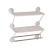 Shuangqing Wall-Mounted Strong Suction Kitchen and Bathroom Two-Layer Double Rod Bath Rack Stainless Steel Towel Rack