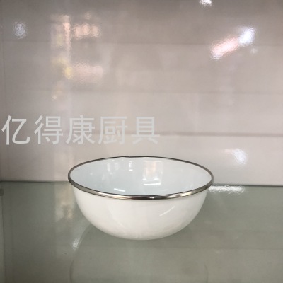 Enamel Edging Bowl Salad Instant Noodle Bowl