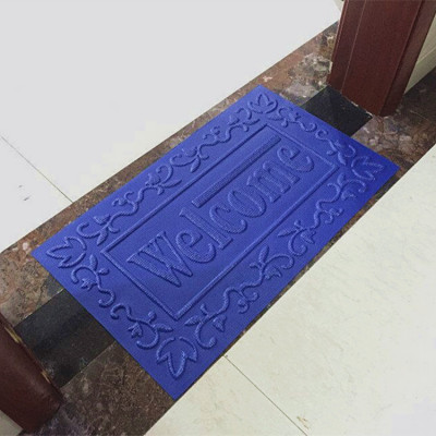 PVC Monochrome Yoga Mat Embossed Gift Mat Hot Pressing Crafts Concave-Convex Pattern Line Foreign Trade Printing Factory