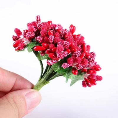 Artificial Fake Flowers Bouquet Foam Mulberry Berry Wedding Party Home Decoration DIY Handmade Scrapbooking Decor Garlan