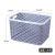 W15-2459 Warehouse Parts Finishing Storage Basket Plastic Portable Layering Storage Basket Hollow Three-Color Stackable