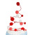 Baking Decoration Holiday Christmas Wire Hair Ball Christmas Tree Inserts Beautiful Dessert Bar Dress up Birthday Card