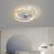 New Nordic Modern Home Bedroom Electrodeless Ceiling Fan Lamp
