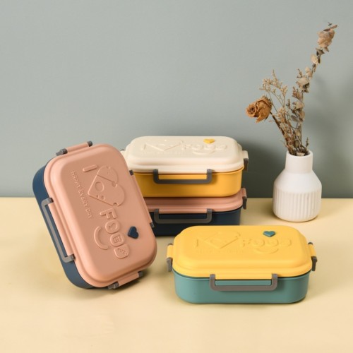 New Cheese Stainless Steel Lunch Box Student Portable Lunch Box Creative Japanese Square Household Lunch Box