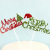 Party Christmas Series Bright Merry Christmas Merry Christmas Cake Decoration Dessert Card