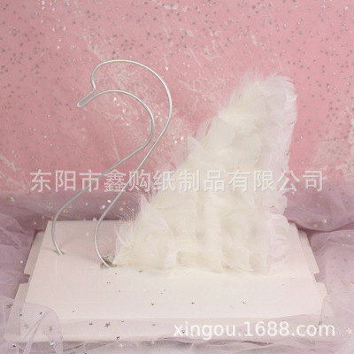 Cake Decoration Fantasy Angel Wings Feather Wings Internet Hot Cake Inserting Card Ornaments Dessert Bar Decoration
