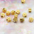 Alluvial Gold Peach Blossom Plum Bracelet Hand-Woven DIY Accessories Beads Accessories through Hole Vietnam Placer Gold Alluvial Gold Peach Blossom Beaded
