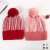 Factory Direct Sales New Winter Flanging Knitted Woolen Cap Two-Color Warm Fur Ball Sleeve Cap Various Styles