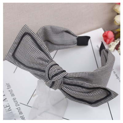 Headband Wholesale Korean Online Influencer Bow Headband Satin Hair Fixer Head Buckle Hair Band Girl Face Wash Joker Hairclip