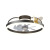 Modern Minimalist round Princess Room Fan Lamp Smart Mute Room Bedroom Ceiling Fan All-in-One Light