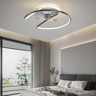 Ceiling Fan Lamp Ceiling Fan Lights 2021 New Dining Room Bedroom Light Luxury Nordic Xiaomi Smart Belt Electric Fan Lamp Fan Lamp