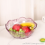F29-9903 AIRSUN Transparent Fruit Plate Vegetable and Fruit Plate Not Easy to Break Thickened Kitchen Living Room Love Transparent Fruit Plate