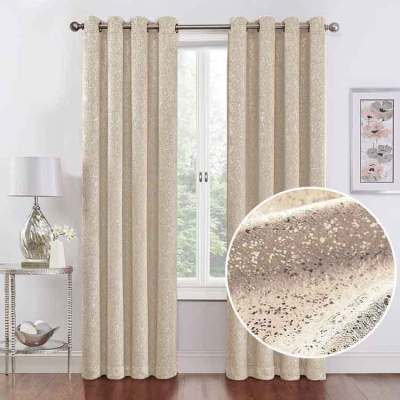 Shiny Shining Chic Heat Insulation Shading Curtain Panel Bedroom Hot Silver Curtain Finished Cross-Border EBay Amazon