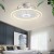 Simple Transparent Acrylic Calendar Thick Plate Bedroom Fan Lamp Ceiling Lamp