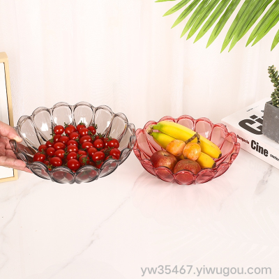 F29-611 AIRSUN Not Easy to Break Thick Fruit Plate Creative High Quality Fruits Plate Vegetable Plate Color Transparent Fruit Plate