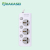 2M British 13A 3PIN fused plug 3 way individual switches socket extension electric socket power strip 3way socket