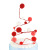 Baking Decoration Holiday Christmas Wire Hair Ball Christmas Tree Inserts Beautiful Dessert Bar Dress up Birthday Card