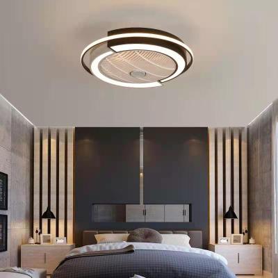 Modern Minimalist Creative Fan Lamp Bedroom Dining Room Invisible Fan Lamp Household Integrated Ceiling Fan Lamp Ceiling Fan Lights