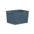 W15-2416 Arc Side Portable Basket Plastic Stackable Warehouse Finishing Dustproof Storage Box Shelf Parts Storage Basket