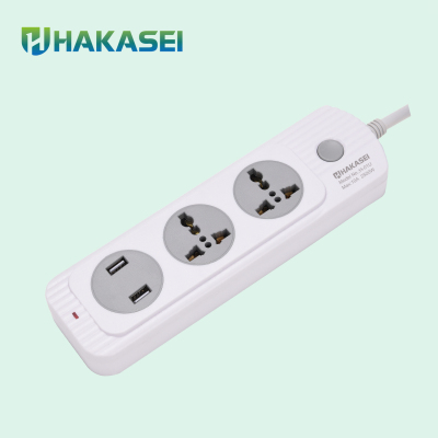 British 13A 3PIN fused plug 1gang 3 way single switched socket extension electric socket power strip 2way+2USB socket