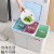 W15-2335 Wet and Dry Classification Trash Can Plastic Portable Rectangular Garbage Box Kitchen Finishing Storage Box with Lid