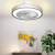 Chic Creative Lampshade Fan Lamp Bedroom Dining Room Invisible Fan Lamp Household Integrated Ceiling Ceiling Fan Lights