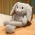 Tiktok Same Style Colorful Luminous Net Red Rabbit Pull Ear Rabbit Plush Toy Long Eared Rabbit Doll Long Leg Pull Rabbit