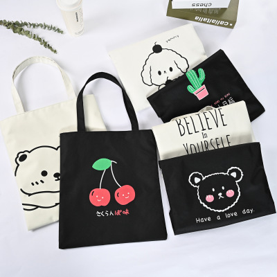 New Big Bag Fashion Women's Bag Canvas Bag Women's Shoulder Bag Cloth Bag Casual Handbags Student Schoolbag Shopping Bag