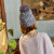 New Adult Patch Mixed Color Ball Wool Hat Thickened Warm Knitted Hat plus Velvet Brim-Creased Hat Wholesale
