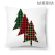 Cross-Border Hot Sale Red Christmas Golden Bow Red Black Plaid Amazon AliExpress Red Pillow Cover H