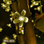 Solar Garden Decoration Outdoor Waterproof Park Holiday Layout Peach Flower Warm White Color Led Cherry Blossom Lighting Chain