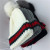 Red and Green Stripes Parent-Child Knitted Hat Autumn and Winter New Thickened Colorful Ball Woolen Cap Warm Children Sleeve Cap Wholesale