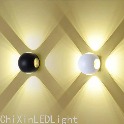 Outdoor Waterproof LED Wall Lamp Spherical Minimalist Creative Lamps Courtyard Corridor Bedside Eye Protection Wall Lamp
