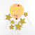Beautiful Creative Diamond Pink Dusting Powder Hydrogen Balloon Pink XINGX Decorative Flag Cake Decoration Card