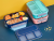 H114-SM6253 Independent Plastic Four-Grid Lunch Box Lunch Box Fashion Independent Sealed Lunch Box