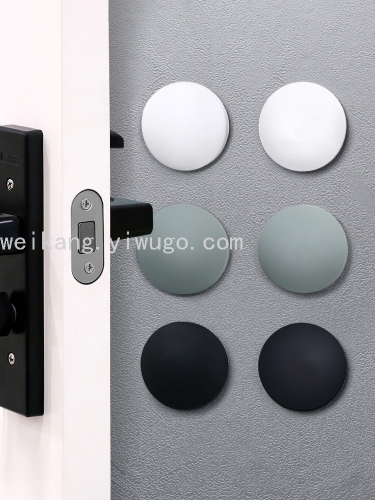 behind the door cabinet door collision wall blocking refrigerator door sticker silicone pad protective wall sticker door handle anti-collision pad anti-collision
