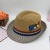 Spot Children's Straw Hat Anti-DDoS Satin Warp Knitted Summer Sun-Proof Short Brim Dome Cartoon Cartoon Crocheted Straw Hat