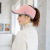 New Women's Autumn and Winter Visor Peaked Cap Knitted M-Marked Hat Outdoor All-Matching Korean Casual All-Matching Woolen Hat