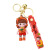 Creative Cartoon Sweet Orange Girl Keychain Pendant Epoxy Three-Dimensional Doll Crane Machine Gift Exquisite Bag Ornaments