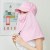 2020 Women's Korean-Style Stylish and Versatile Sun Hat Sun Protection Face Cover Dual-Use Sun Hat White Shawl Set