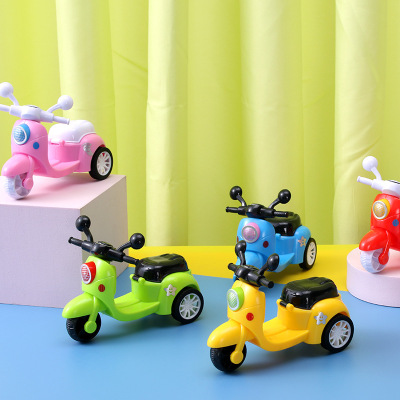 Pull Back Car Motorcycle Children's Small Toys 1-3 Years Old Toy Car Children's Gift Push Opening Gift Return with Gift