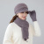 New Winter Mom Style Hat Women's Fleece-Lined Warm Middle-Aged and Elderly Hat Scarf Gloves Set Windproof M Standard Knitted Hat