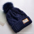 New Winter Women's Korean-Style Rabbit Fur Hat Fashion Warm Keeping plus Velvet Labeling Fur Ball Knitted Hat Factory Wholesale
