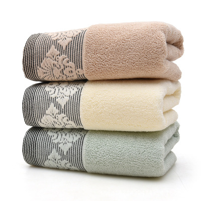 Factory Cotton European Flower Towel Soft Absorbent Adult Couples Face Towel Supermarket Gift Wholesale Household and Face Wash Towel