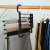 Household Multifunctional Pants Rack Pants Hanger Retractable Folding Trouser Press Multi-Layer Pants Hanger TikTok Multifunctional Magic Hanger