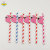 6 Pack Flamingo Paper Sucker Honeycomb Straw Cocktail Party Supplies Decoration Straw Creative Straw