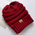 2020 New European and American Winter Foreign Trade Knitted Hat Labeling Knitted Woolen Cap Outdoor Keep Warm Pullover Hat