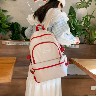 Wholesale Student Schoolbag Backpack Trendy Cool Student Schoolbag Design Ins Style Female Double Backpack