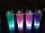 Creative Ice Cup Double-Layer Cup with Straw Led Luminous Straw Cup Amazon Hot Search Plastic with Light Crushed Ice Cup Ice Cup